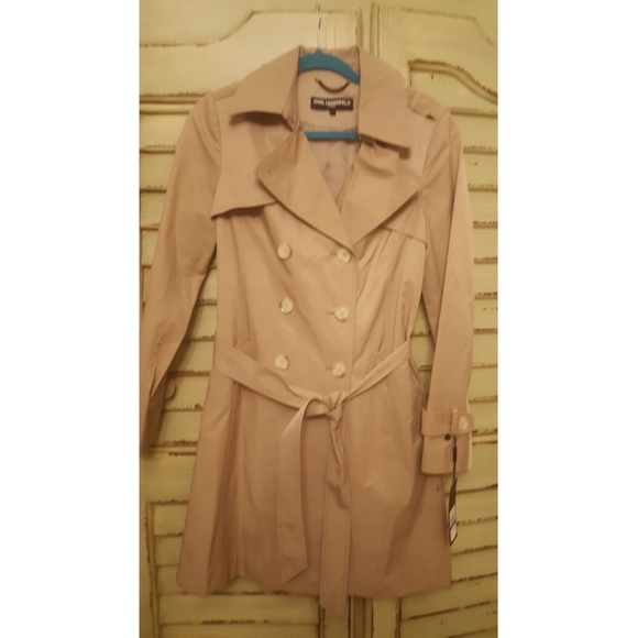 KARL LANGERFELD TRENCH COAT 🆕 - Picture 5 of 8
